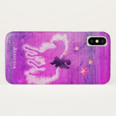 Personalisiert Magische Einhorn-Silhouette Rosa Bl Case-Mate iPhone Hülle (Rückseite (Horizontal))