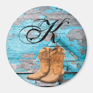 Personalisiert Magnet Blue Wood Barn Door Boots Co