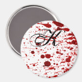 Personalisiert Magnet Blut Spritzer Vampire Gothic (Vorderseite/Rückseite)