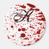 Personalisiert Magnet Blut Spritzer Vampire Gothic (Vorne)