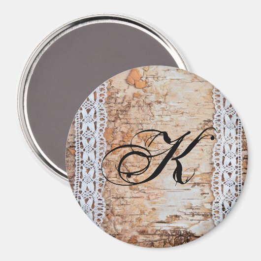 Personalisiert Magnet Country Stall Lace Trim Ed (Vorderseite/Rückseite)