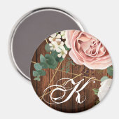 Personalisiert Magnet Geometric Garden Rose Barn W (Vorderseite/Rückseite)