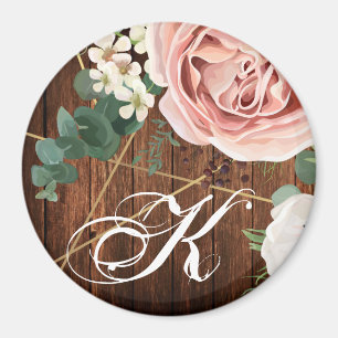 Personalisiert Magnet Geometric Garden Rose Barn W