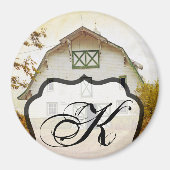 Personalisiert Magnet Sonnenuntergang Land Rustika (Vorne)