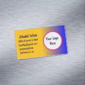 Personalisiert Magnetische Visitenkarte (Beispiel)