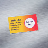 Personalisiert Magnetische Visitenkarte (Beispiel)