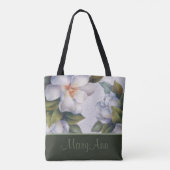 Personalisiert Magnolia Blooms Sage Green Classic Tasche (Rückseite)