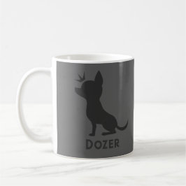 Personalisiert Majestic Chihuahua auf Stone Gray Kaffeetasse