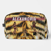 Personalisiert Majorette Dancer Maroon Tiger #1 Waschbeutel (Vorderseite)