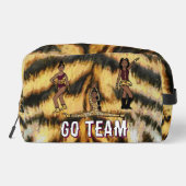 Personalisiert Majorette Dancer Maroon Tiger #1 Waschbeutel (Rückseite)