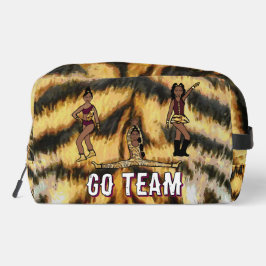 Personalisiert Majorette Dancer Maroon Tiger #1 Waschbeutel