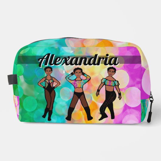 Personalisiert Majorette Dancer Pastel & Black #1 Waschbeutel (Vorderseite)