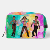 Personalisiert Majorette Dancer Pastel & Black #1 Waschbeutel (Rückseite)