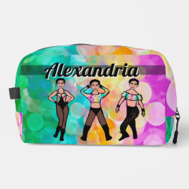 Personalisiert Majorette Dancer Pastel & Black #2 Waschbeutel