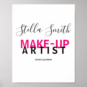 Personalisiert Makeup Artist Standard Poster