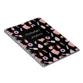 Personalisiert Makeup Kosmetik Muster Kosmetologie Notizblock (Rechte Seite)