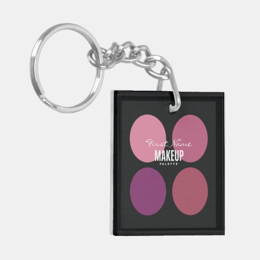 Personalisiert Makeup Palette Geschenkbeutel Beute Schlüsselanhänger (Vorderseite links)