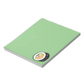 Personalisiert Maki Sushi | Lachs California Roll Notizblock (Rotiert)