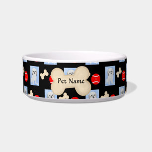 Personalisiert Malshi Black Pet Bowl Napf