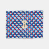 Personalisiert Malshi Blue Fleece Blanket (Vorderseite (Horizontal))