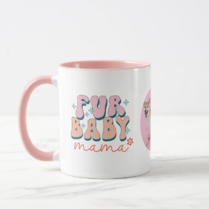 Personalisiert Mama Baby Tasse Retro Pink
