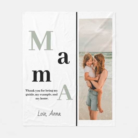 Personalisiert Mama Fleece Blanket (Vorderseite)