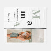 Personalisiert Mama Fleece Blanket (Vorderseite (Horizontal))