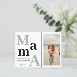 Personalisiert Mama Foto Mütter Tageskarte Postkarte