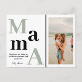 Personalisiert Mama Foto Mütter Tageskarte Postkarte (Vorderseite)