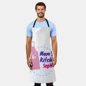 Personalisiert "Mama Küche" Klassisch Minimalistis Schürze (Getragen)