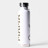 Personalisiert Mama Leopard Typografie Mama Gesche Trinkflasche (Links)