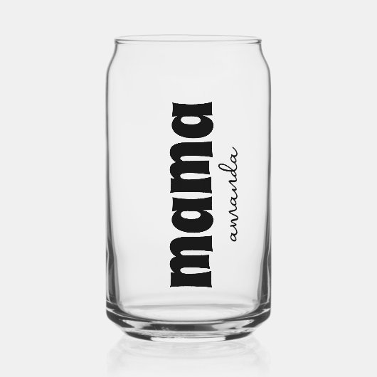 Personalisiert Mama Mama Name Dosenglas (Vorderseite)