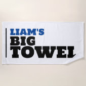 PERSONALISIERT MAN BIG BEACH TOWEL STRANDTUCH (Vorderseite)