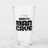 Personalisiert Man Cave Beer Pint Glass Glas (Vorderseite)