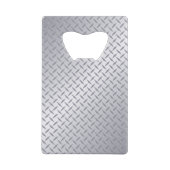 Personalisiert Man Cave Diamond Plate Geldbeutel Flaschenöffner (Rückseite)