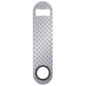 Personalisiert Man Cave Diamond Plate Speed Flaschenöffner (Rückseite)