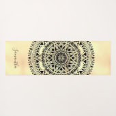 Personalisiert Mandala Blue Yoga Mat Yogamatte (Rückseite (Horizontal))