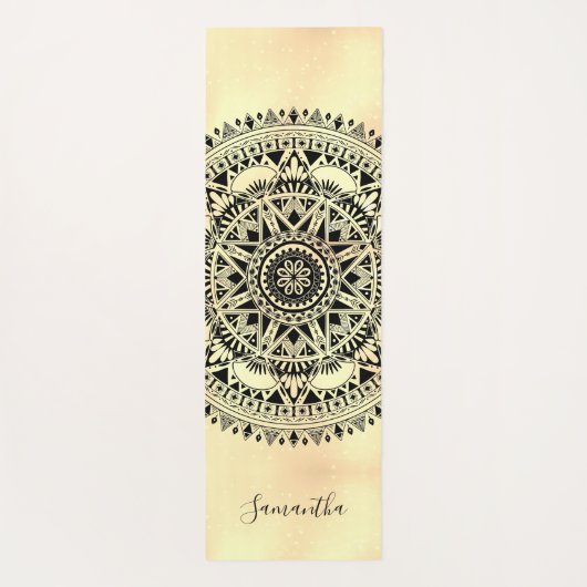 Personalisiert Mandala Blue Yoga Mat Yogamatte (Rückseite)