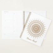 Personalisiert Mandala Bohemisch White Boho Planer (Anzeige)