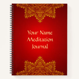 Personalisiert Mandala Meditation Journal Notizblock