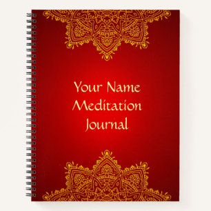 Personalisiert Mandala Meditation Journal Notizblock