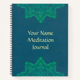 Personalisiert Mandala Meditation Journal Notizblock