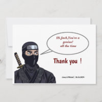 Personalisiert Manga Comic Ninja Danka-Karte