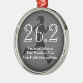 Personalisiert Marathon 26,2 Frauen Medaille Ornament Aus Metall (Links)