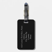 Personalisiert Marathon Runner 26.2 Keepake Gepäckanhänger (Rückseite vertikal)