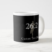 Personalisiert Marathon Runner 26.2 Keepake Jumbo-Tasse (Vorderseite Rechts)