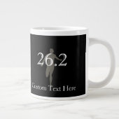 Personalisiert Marathon Runner 26.2 Keepake Jumbo-Tasse (Rechts)