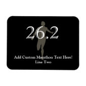Personalisiert Marathon Runner 26.2 Keepake Magnet (Horizontal)