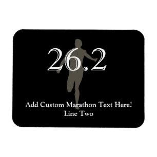 Personalisiert Marathon Runner 26.2 Keepake Magnet