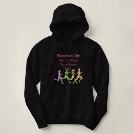Personalisiert Marathon Runner Hoodie